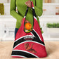 Trinidad And Tobago Independence Day Scarlet Ibis Grocery Bag Steelpan Heritage National Flag