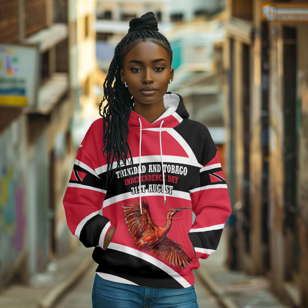 Trinidad And Tobago Independence Day Scarlet Ibis Hoodie Steelpan Heritage National Flag