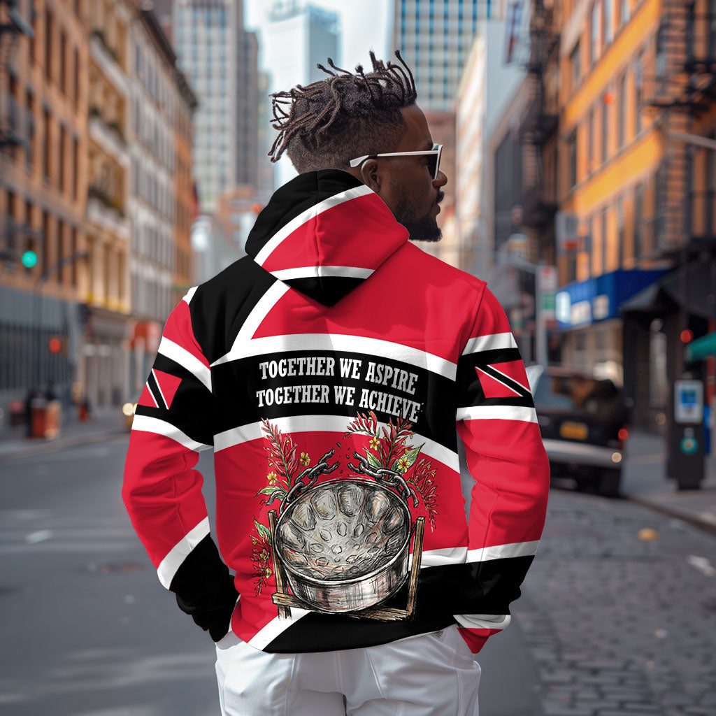 Trinidad And Tobago Independence Day Scarlet Ibis Hoodie Steelpan Heritage National Flag