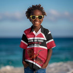 Trinidad And Tobago Independence Day Scarlet Ibis Kid Hawaiian Shirt Steelpan Heritage National Flag
