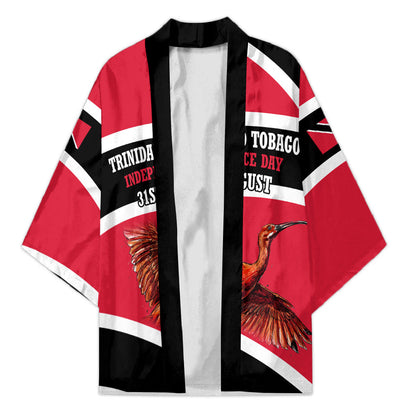 Trinidad And Tobago Independence Day Scarlet Ibis Kimono Steelpan Heritage National Flag