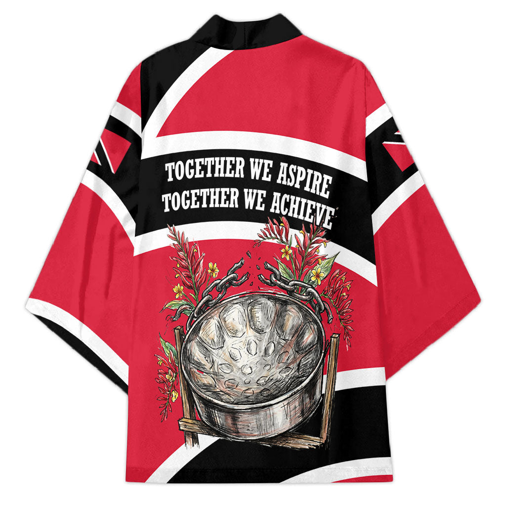 Trinidad And Tobago Independence Day Scarlet Ibis Kimono Steelpan Heritage National Flag