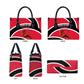 Trinidad And Tobago Independence Day Scarlet Ibis Leather Bag Steelpan Heritage National Flag