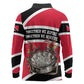 Trinidad And Tobago Independence Day Scarlet Ibis Long Sleeve Polo Shirt Steelpan Heritage National Flag