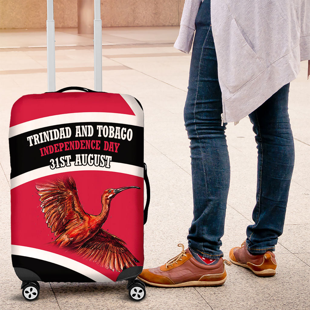 Trinidad And Tobago Independence Day Scarlet Ibis Luggage Cover Steelpan Heritage National Flag