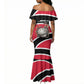 Trinidad And Tobago Independence Day Scarlet Ibis Mermaid Dress Steelpan Heritage National Flag