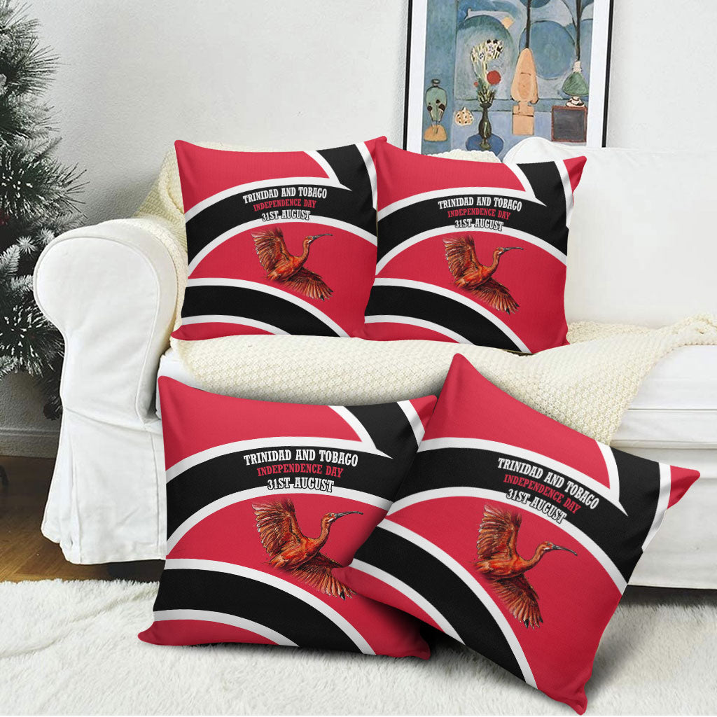 Trinidad And Tobago Independence Day Scarlet Ibis Pillow Cover Steelpan Heritage National Flag