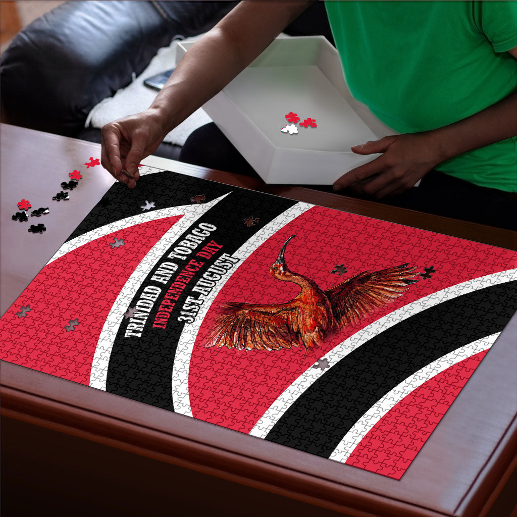 Trinidad And Tobago Independence Day Scarlet Ibis Puzzle Steelpan Heritage National Flag