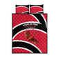 Trinidad And Tobago Independence Day Scarlet Ibis Quilt Bed Set Steelpan Heritage National Flag