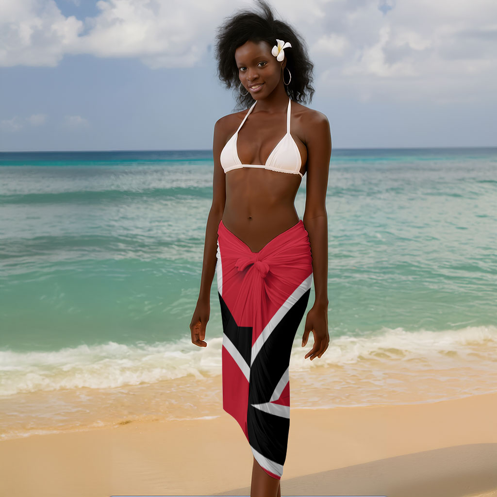Trinidad And Tobago Independence Day Scarlet Ibis Sarong Steelpan Heritage National Flag