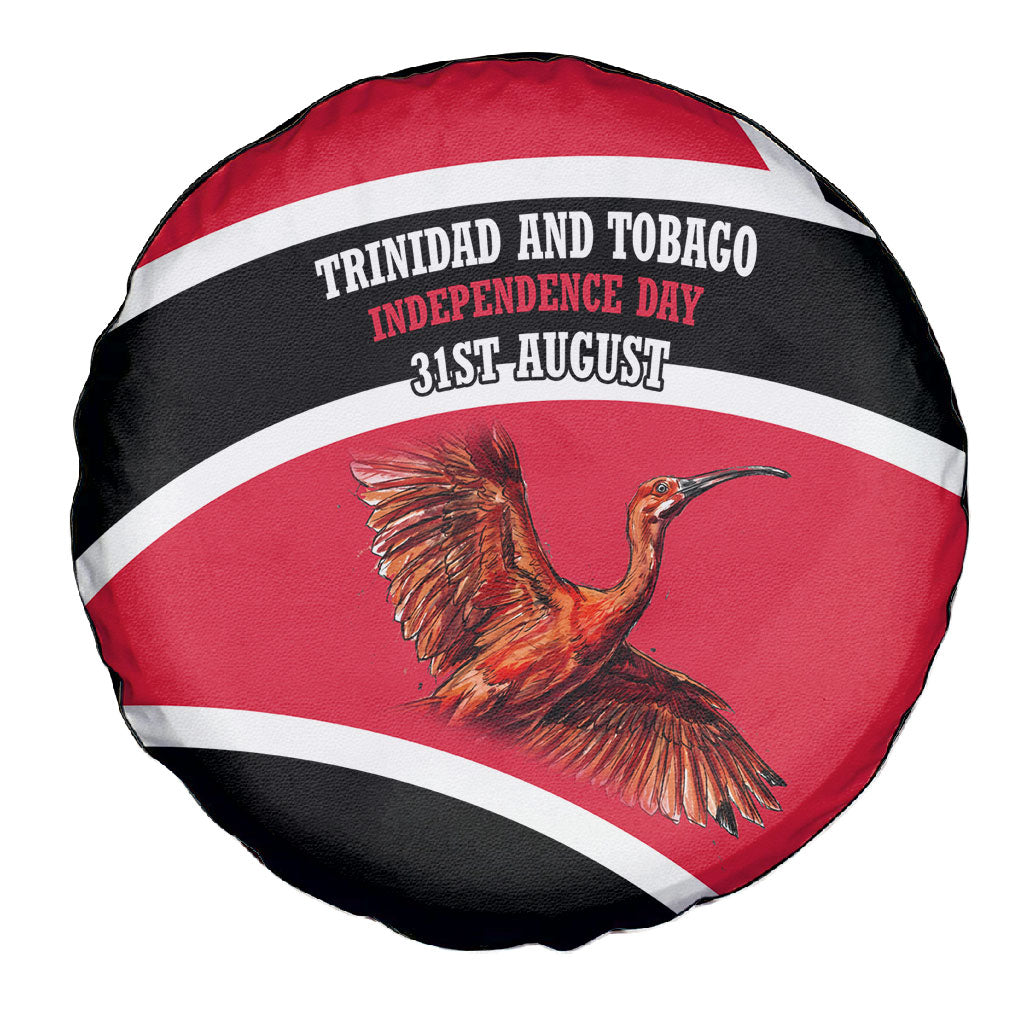 Trinidad And Tobago Independence Day Scarlet Ibis Spare Tire Cover Steelpan Heritage National Flag