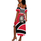 Trinidad And Tobago Independence Day Scarlet Ibis Summer Maxi Dress Steelpan Heritage National Flag