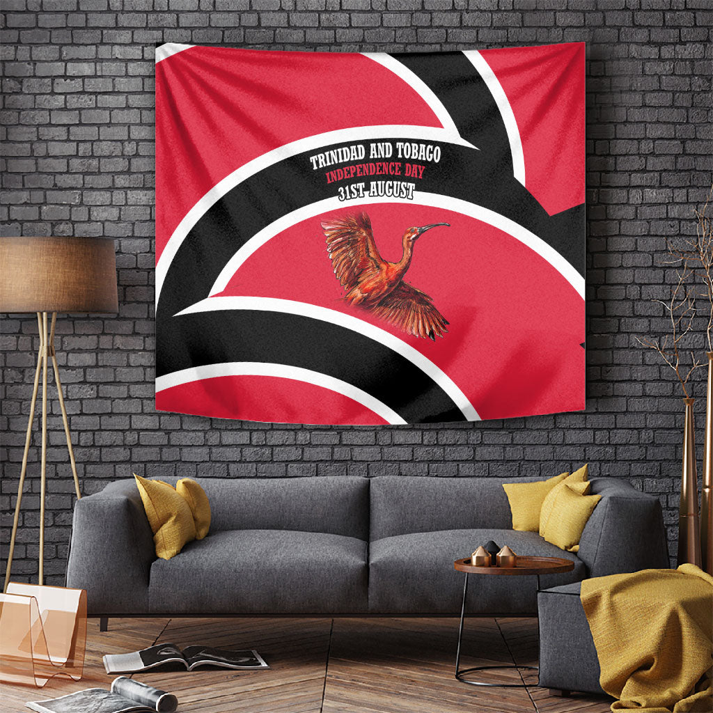 Trinidad And Tobago Independence Day Scarlet Ibis Tapestry Steelpan Heritage National Flag