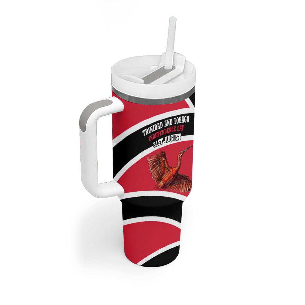 Trinidad And Tobago Independence Day Scarlet Ibis Tumbler With Handle Steelpan Heritage National Flag