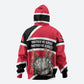 Trinidad And Tobago Independence Day Scarlet Ibis Zip Hoodie Steelpan Heritage National Flag