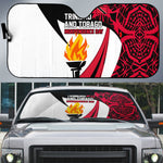 Trinidad And Tobago Independence Day Auto Sun Shade Freedom Torch Heritage Symbols
