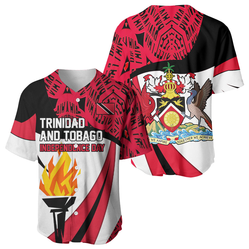Trinidad And Tobago Independence Day Baseball Jersey Freedom Torch Heritage Symbols