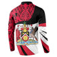 Trinidad And Tobago Independence Day Button Sweatshirt Freedom Torch Heritage Symbols