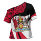Trinidad And Tobago Independence Day Cross Shoulder Shirt Freedom Torch Heritage Symbols