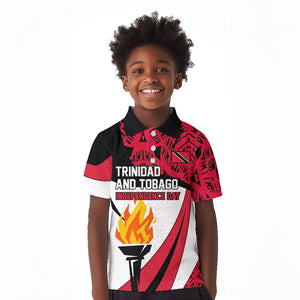 Trinidad And Tobago Independence Day Kid Polo Shirt Freedom Torch Heritage Symbols