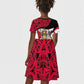 Trinidad And Tobago Independence Day Kid Short Sleeve Dress Freedom Torch Heritage Symbols