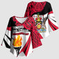 Trinidad And Tobago Independence Day Kimono Sleeve Blouse Freedom Torch Heritage Symbols