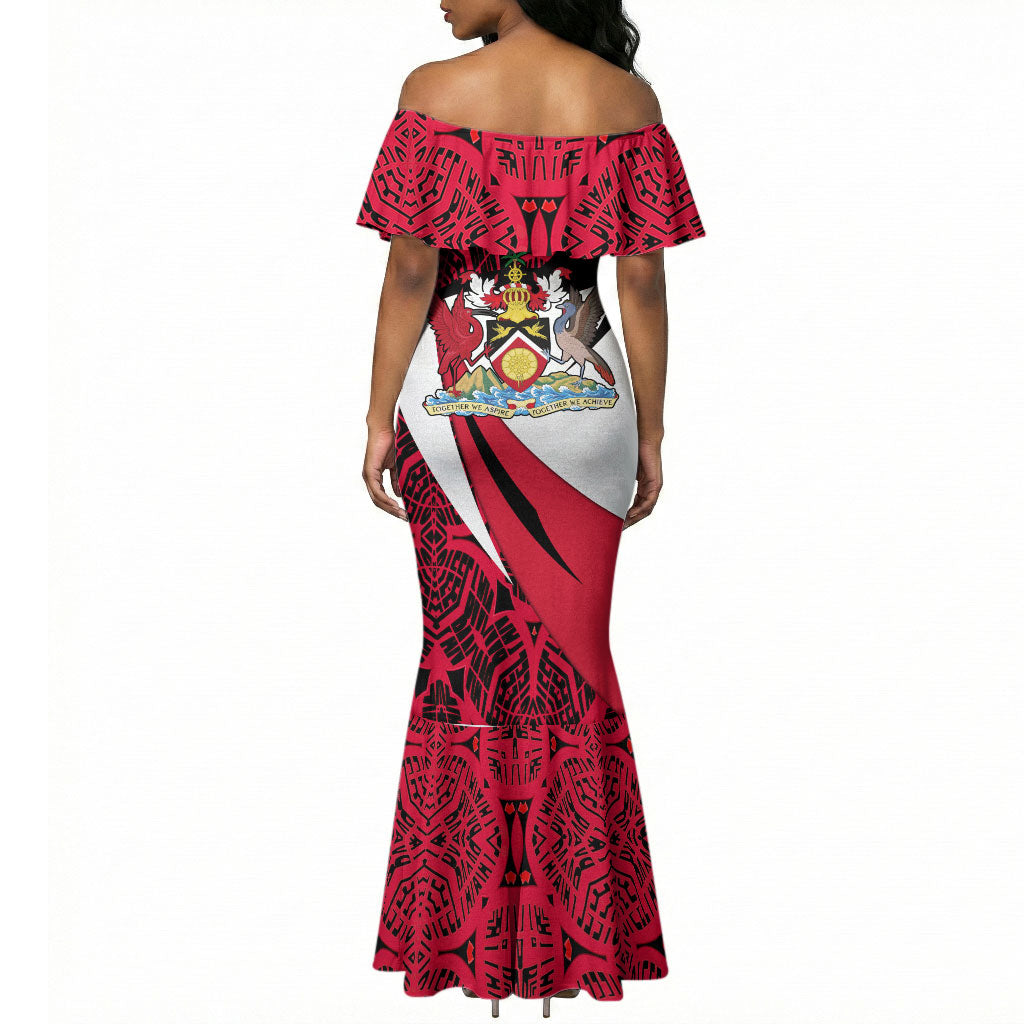Trinidad And Tobago Independence Day Mermaid Dress Freedom Torch Heritage Symbols