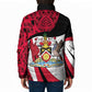 Trinidad And Tobago Independence Day Padded Jacket Freedom Torch Heritage Symbols