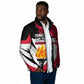 Trinidad And Tobago Independence Day Padded Jacket Freedom Torch Heritage Symbols