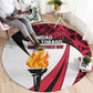 Trinidad And Tobago Independence Day Round Carpet Freedom Torch Heritage Symbols