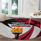 Trinidad And Tobago Independence Day Round Carpet Freedom Torch Heritage Symbols