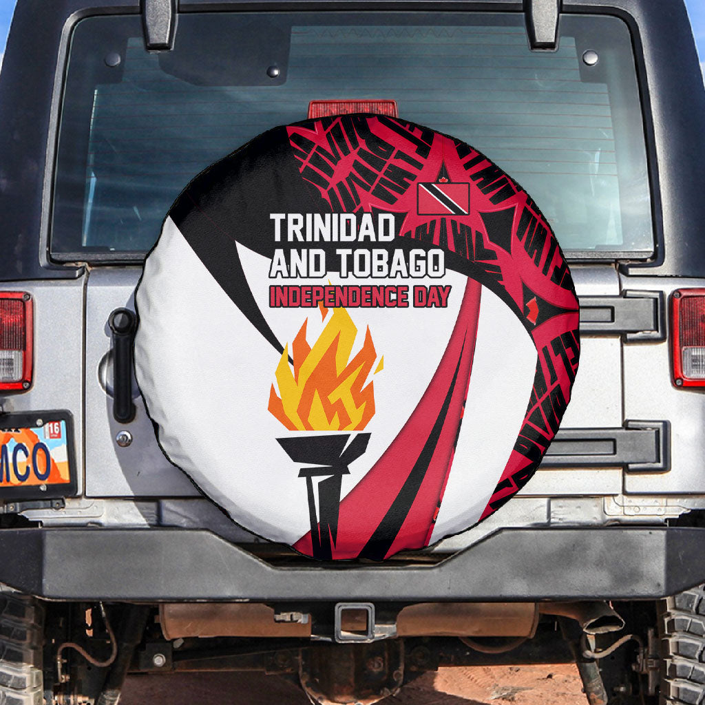 Trinidad And Tobago Independence Day Spare Tire Cover Freedom Torch Heritage Symbols