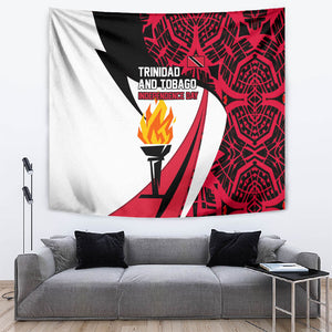 Trinidad And Tobago Independence Day Tapestry Freedom Torch Heritage Symbols