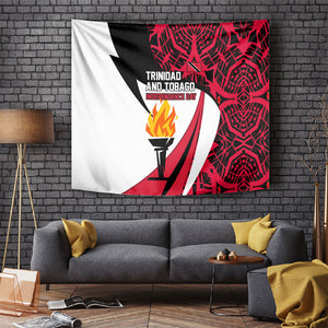 Trinidad And Tobago Independence Day Tapestry Freedom Torch Heritage Symbols