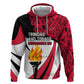 Trinidad And Tobago Independence Day Zip Hoodie Freedom Torch Heritage Symbols