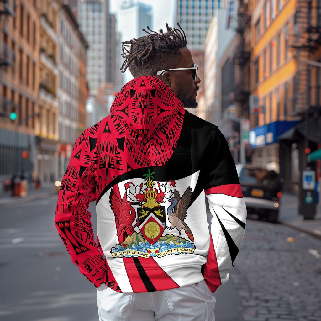 Trinidad And Tobago Independence Day Zip Hoodie Freedom Torch Heritage Symbols