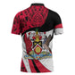 Trinidad And Tobago Independence Day Zipper Polo Shirt Freedom Torch Heritage Symbols