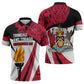 Trinidad And Tobago Independence Day Zipper Polo Shirt Freedom Torch Heritage Symbols