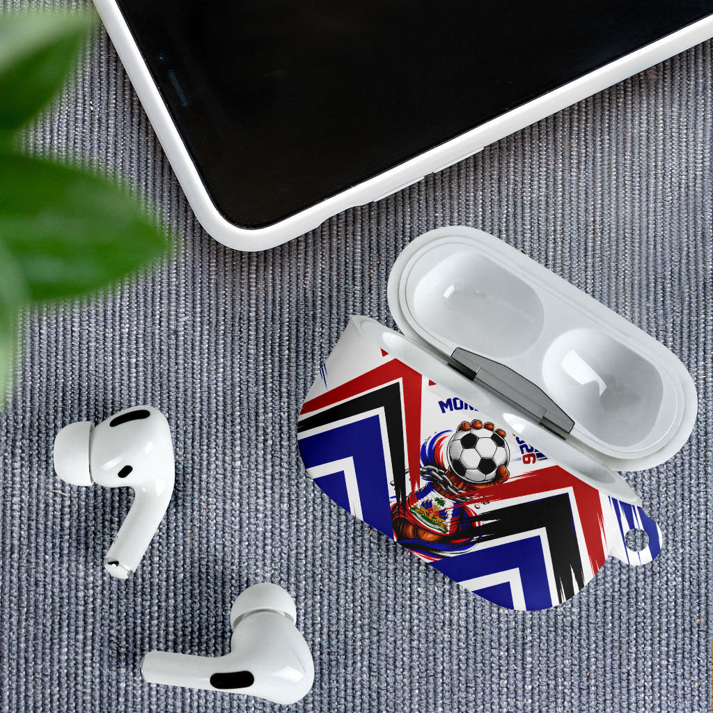 Haiti World Football Mondyal 2026 AirPods Case Pride Ayiti Caribbean Culture Patriotic Crest