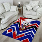 Haiti World Football Mondyal 2026 Area Rug Pride Ayiti Caribbean Culture Patriotic Crest