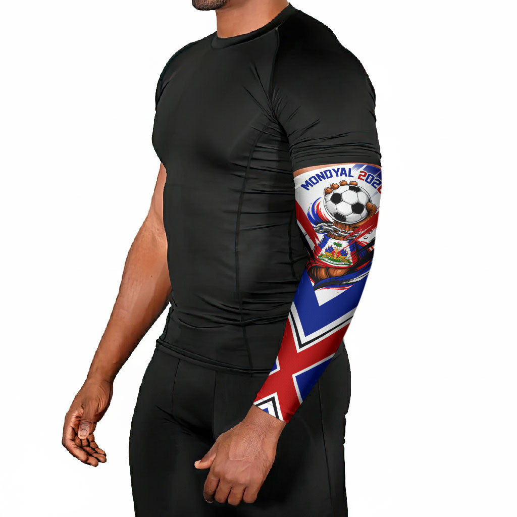 Haiti World Football Mondyal 2026 Arm Sleeves Pride Ayiti Caribbean Culture Patriotic Crest