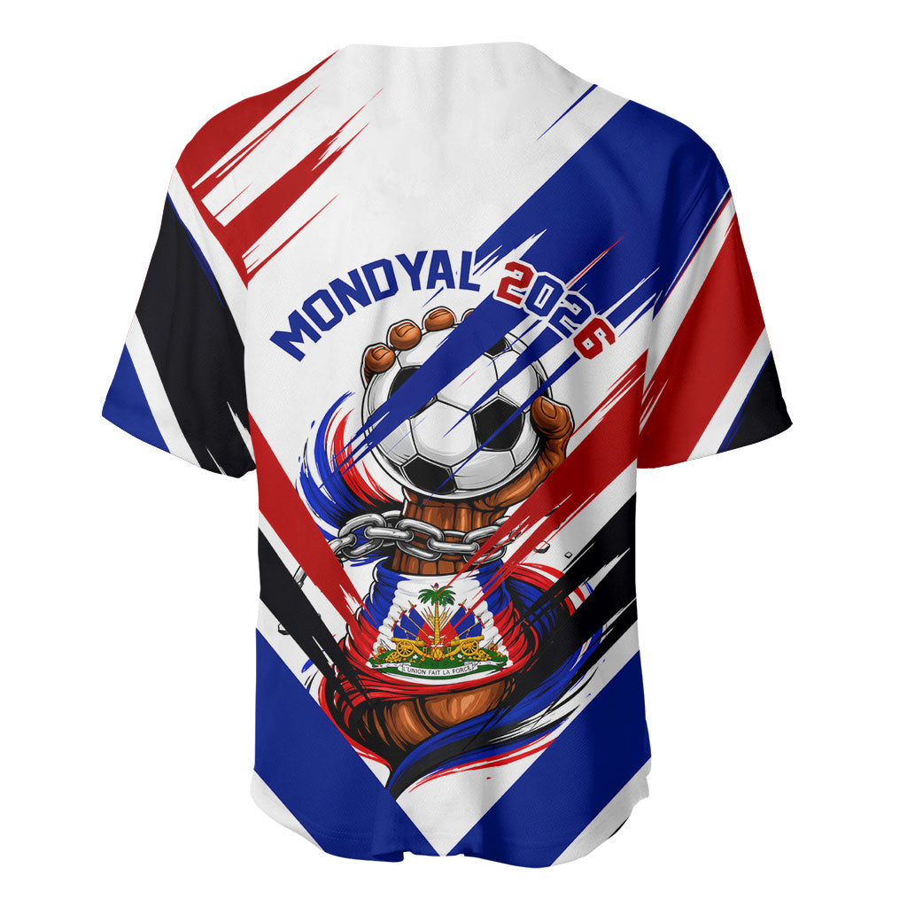 Haiti World Football Mondyal 2026 Baseball Jersey Pride Ayiti Caribbean Culture Patriotic Crest