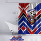 Haiti World Football Mondyal 2026 Bathroom Set Pride Ayiti Caribbean Culture Patriotic Crest