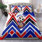 Haiti World Football Mondyal 2026 Bedding Set Pride Ayiti Caribbean Culture Patriotic Crest