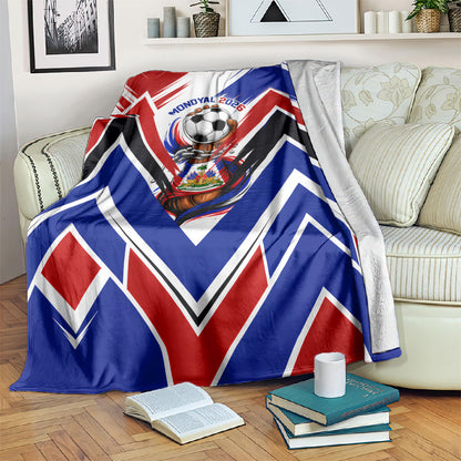 Haiti World Football Mondyal 2026 Blanket Pride Ayiti Caribbean Culture Patriotic Crest