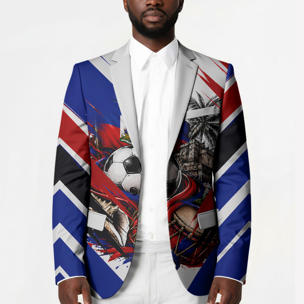 Haiti World Football Mondyal 2026 Blazer Pride Ayiti Caribbean Culture Patriotic Crest