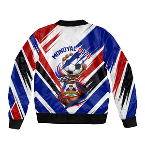 Haiti World Football Mondyal 2026 Bomber Jacket Pride Ayiti Caribbean Culture Patriotic Crest