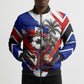 Haiti World Football Mondyal 2026 Bomber Puffer Jacket Pride Ayiti Caribbean Culture Patriotic Crest