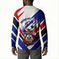 Haiti World Football Mondyal 2026 Button Sweatshirt Pride Ayiti Caribbean Culture Patriotic Crest