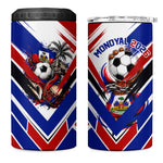 Haiti World Football Mondyal 2026 4 in 1 Can Cooler Tumbler Pride Ayiti Caribbean Culture Patriotic Crest